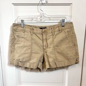 GAP Tan Roll-Hem Cotton Bermuda Shorts